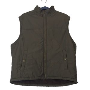 Columbia Green Sportswear Company Turtleneck Green Vest Men’s L Zipper